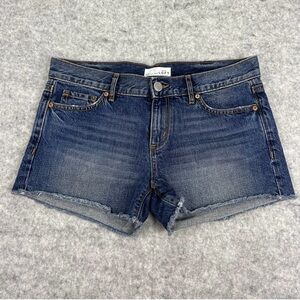 Ann Taylor LOFT Denim Medium Wash Distressed Cut-Off Jean Shorts Women's Size 2